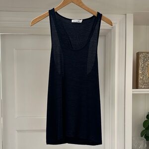 Elegant Black navy Sleeveless twist back top